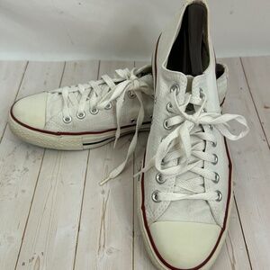 Converse All Stars Low Top White Canvas Sneakers
